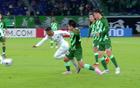 浙江隊(duì)0-1失利，半場絕殺，后衛(wèi)失誤，沖突險(xiǎn)起。
