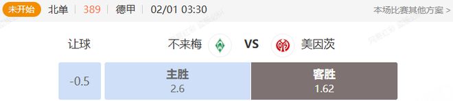 正月初三德甲免費(fèi)解析：不來梅VS美因茨