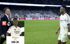 維尼修斯進(jìn)球，當(dāng)選皇馬對(duì)巴列卡諾全場MVP。