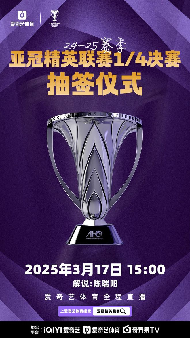 亞冠8強(qiáng)抽簽，東西亞對(duì)決，新月水手種子隊(duì)。