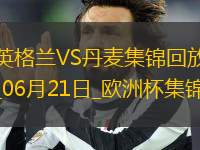 06月21日歐洲杯小組賽C組第2輪丹麥vs英格蘭進球視頻